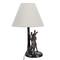 Hello Honey® 18.5" Brown & Natural Bunny Rabbit Table Lamp with Linen Empire Shade